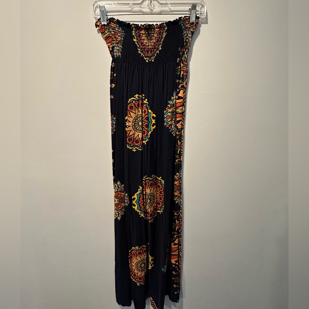 Strapless maxi dress